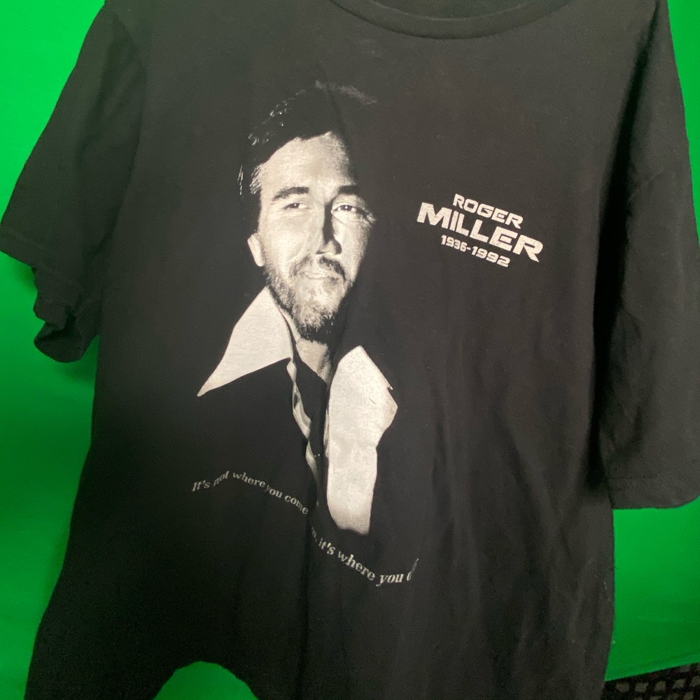 Roger Miller Black Tee Shirt